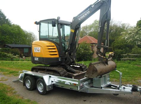 mini digger trailers for sale uk|low bed plant trailer.